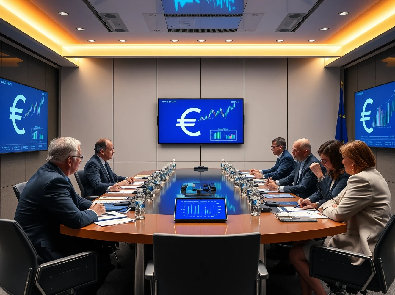 EU finance ministers establishing digital euro holding limits framework for financial stability