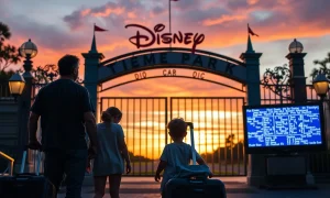 Family canceling Disney trips due to television show cancellation with visible disappointment