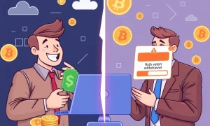 DNSBTC cloud mining platform showing divided investor experiences with profits and risks