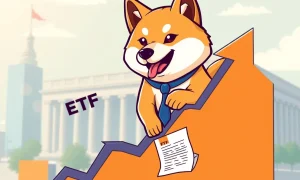 Dogecoin ETF analysis showing price surge despite regulatory delays with institutional investment indicators
