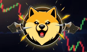 Dogecoin price analysis showing critical $0.21 support level and potential breakout patterns