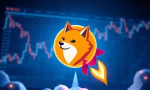 Dogecoin price explosion prediction with rocket trajectory toward $2 target