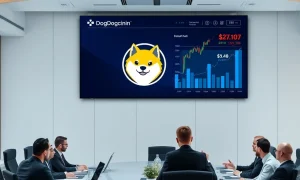 Corporate Dogecoin treasury investment strategy showing institutional cryptocurrency adoption