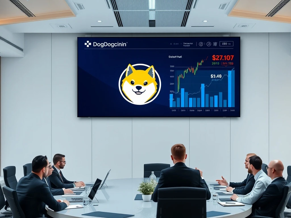 Corporate Dogecoin treasury investment strategy showing institutional cryptocurrency adoption