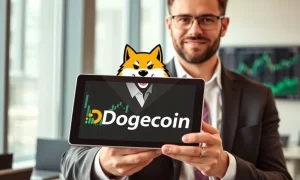 Executive managing the first official Dogecoin treasury with institutional backing