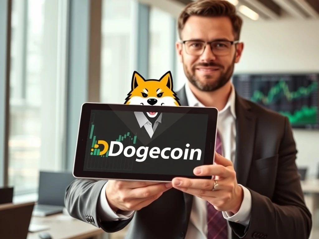Executive managing the first official Dogecoin treasury with institutional backing