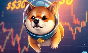 Dogecoin price analysis showing critical $0.30 resistance level with whale activity and ETF speculation indicators