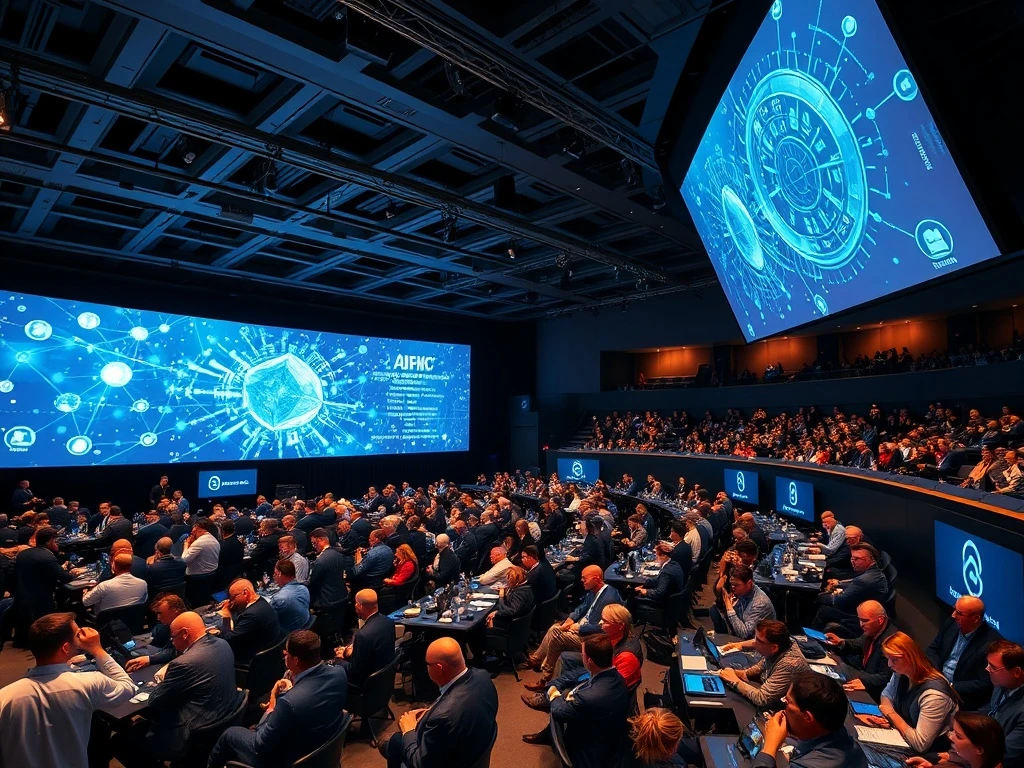 AI and blockchain conference showcasing technological innovation and industry collaboration in Europe