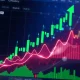 DOT cryptocurrency dramatic price surge chart showing 111% gain with blockchain activity indicators