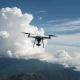 Drone cloud-seeding operation demonstrating weather modification technology in controlled airspace