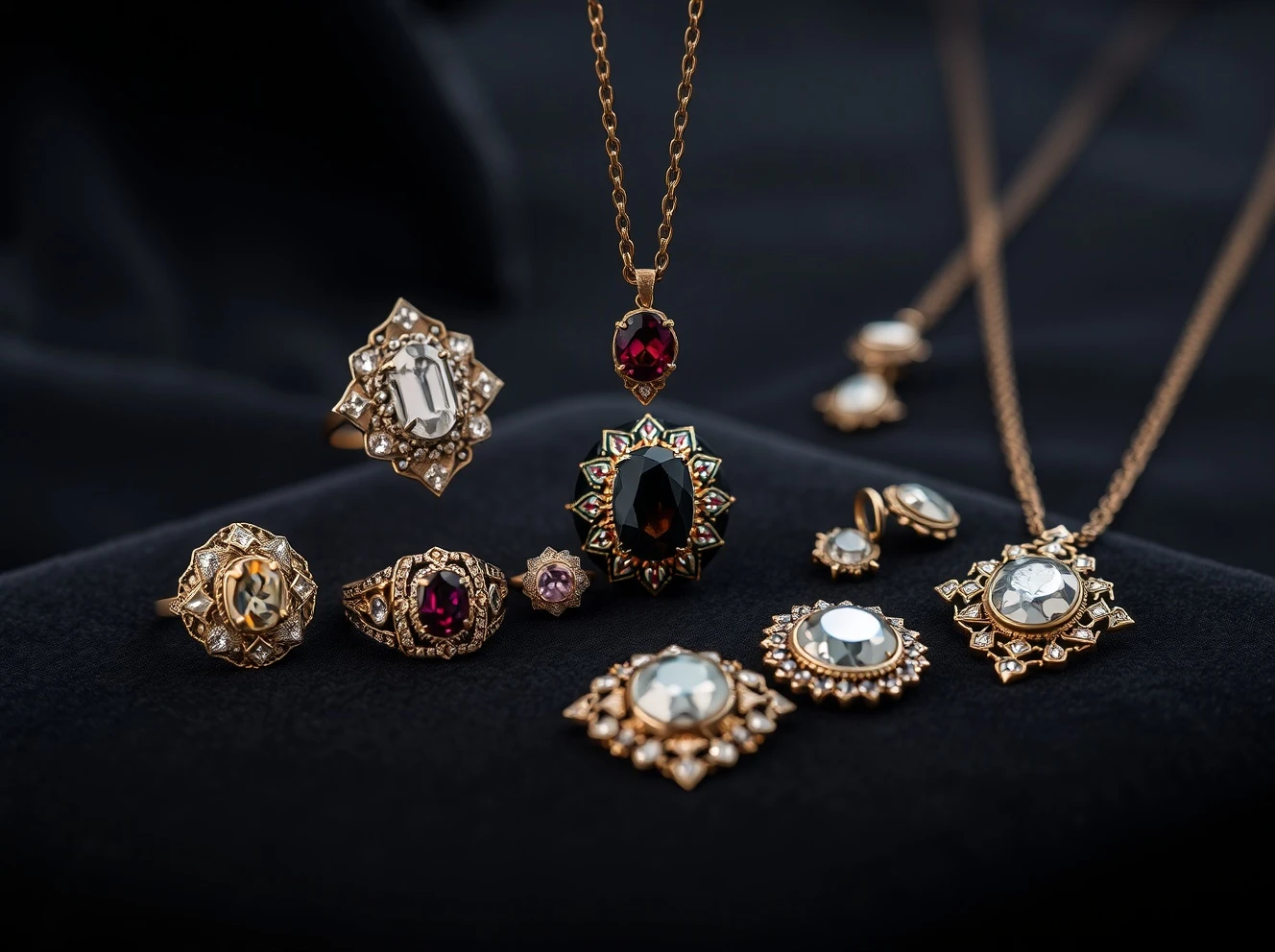 DSF Antique Jewelry collection showcasing rare historical pieces as investment assets