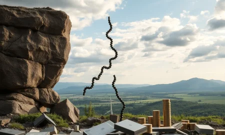 A visual representation questioning if economic recessions are obsolete, showing a broken cycle amidst modern financial tools and the future of economic recessions.