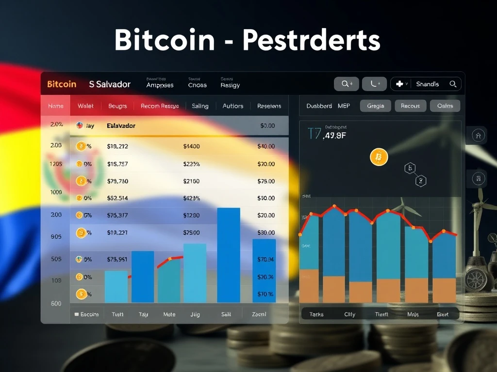 El Salvador's innovative Bitcoin reserve strategy dashboard showing distributed wallet holdings