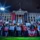 Workers protesting for Employment Rights Bill protections outside Parliament building