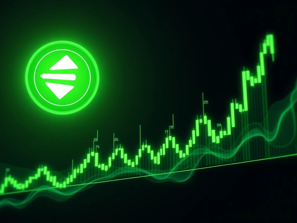 ENA cryptocurrency dramatic price surge chart showing extreme volatility patterns