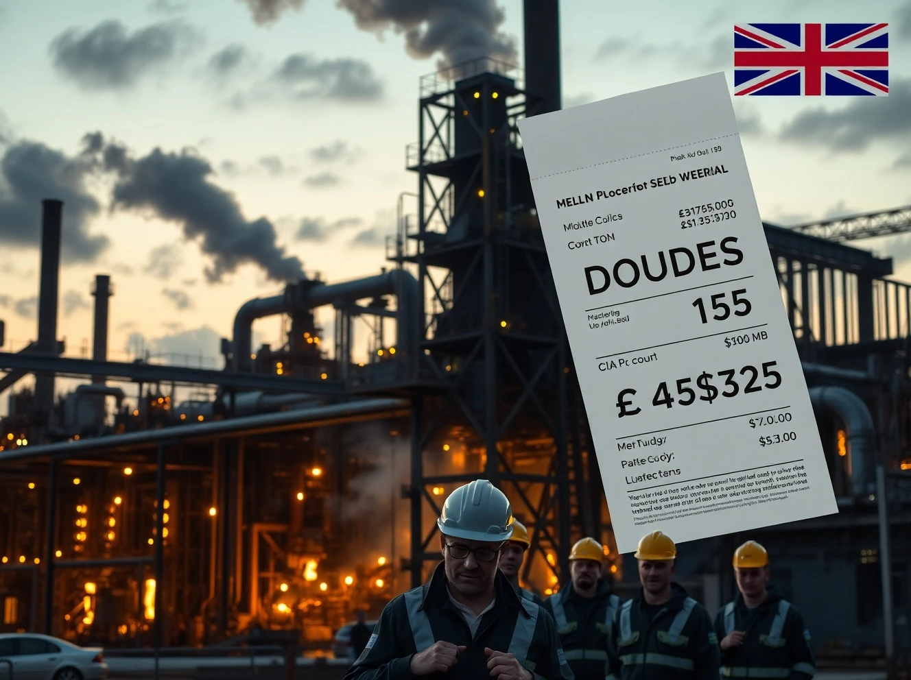 UK metal factory facing crisis as energy fees double threatening manufacturing collapse