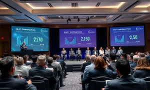 Expert panel discussing equity compensation strategies at StockPil Disrupt 2025 conference