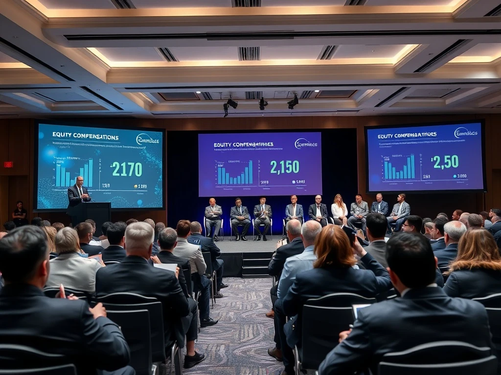 Expert panel discussing equity compensation strategies at StockPil Disrupt 2025 conference