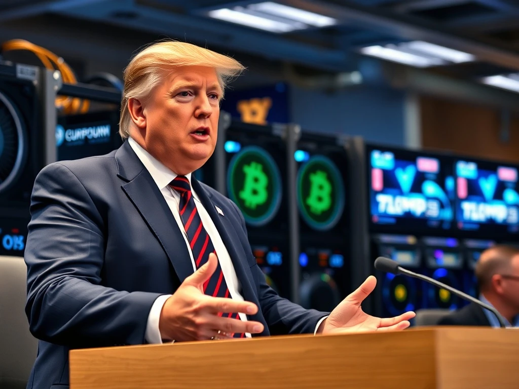 Eric Trump discussing Hut 8 Bitcoin mining strategy and American expansion plans
