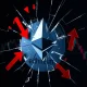 Ethereum crypto futures liquidation event showing market crash and leveraged trading risks
