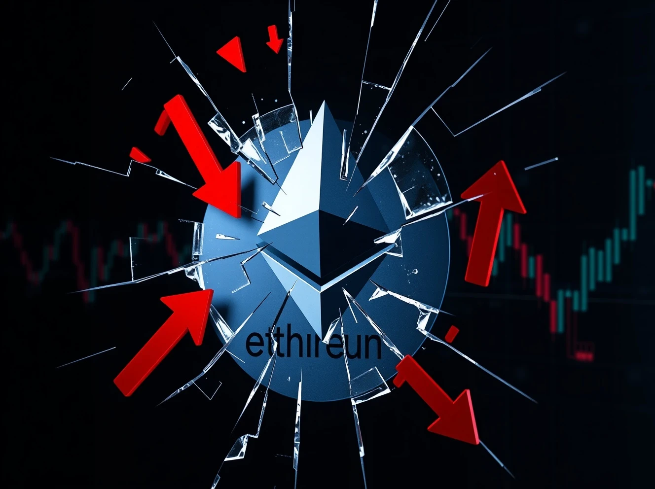 Ethereum crypto futures liquidation event showing market crash and leveraged trading risks