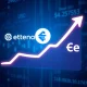 Ethena stablecoin growth chart showing rapid expansion challenging established players