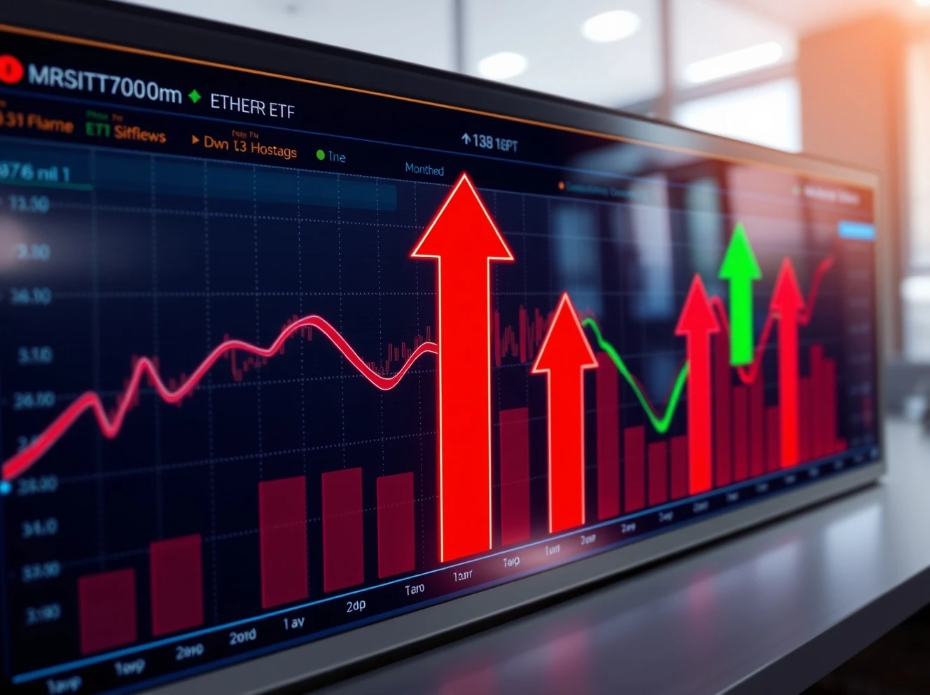 Ether ETFs experiencing massive outflows while Bitcoin funds gain investor confidence during market uncertainty