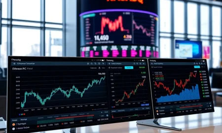 Ether Machine institutional Ethereum investment dashboard showing staking yields and portfolio performance