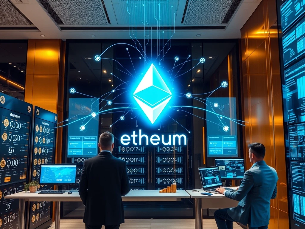 Ethereum 2.0 institutional investment strategy showing blockchain integration with traditional finance