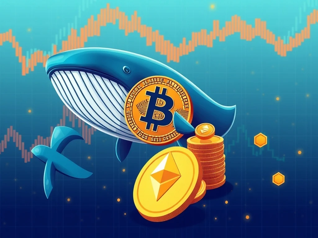 Bitcoin whale transforming into Ethereum showing major cryptocurrency shift