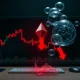 Ethereum bubble burst showing dramatic price collapse and market panic indicators