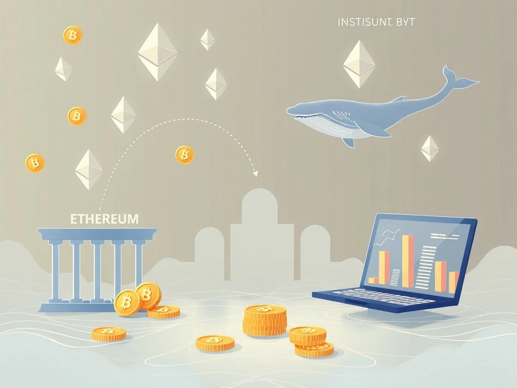 Ethereum CEX outflows showing institutional capital movement from exchanges to long-term holdings