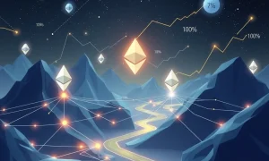 Ethereum dominance visualized through network growth and Layer-2 integration showing market leadership
