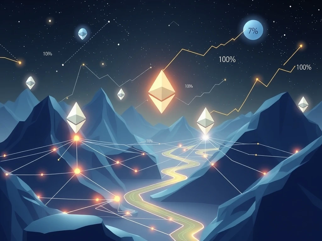 Ethereum dominance visualized through network growth and Layer-2 integration showing market leadership