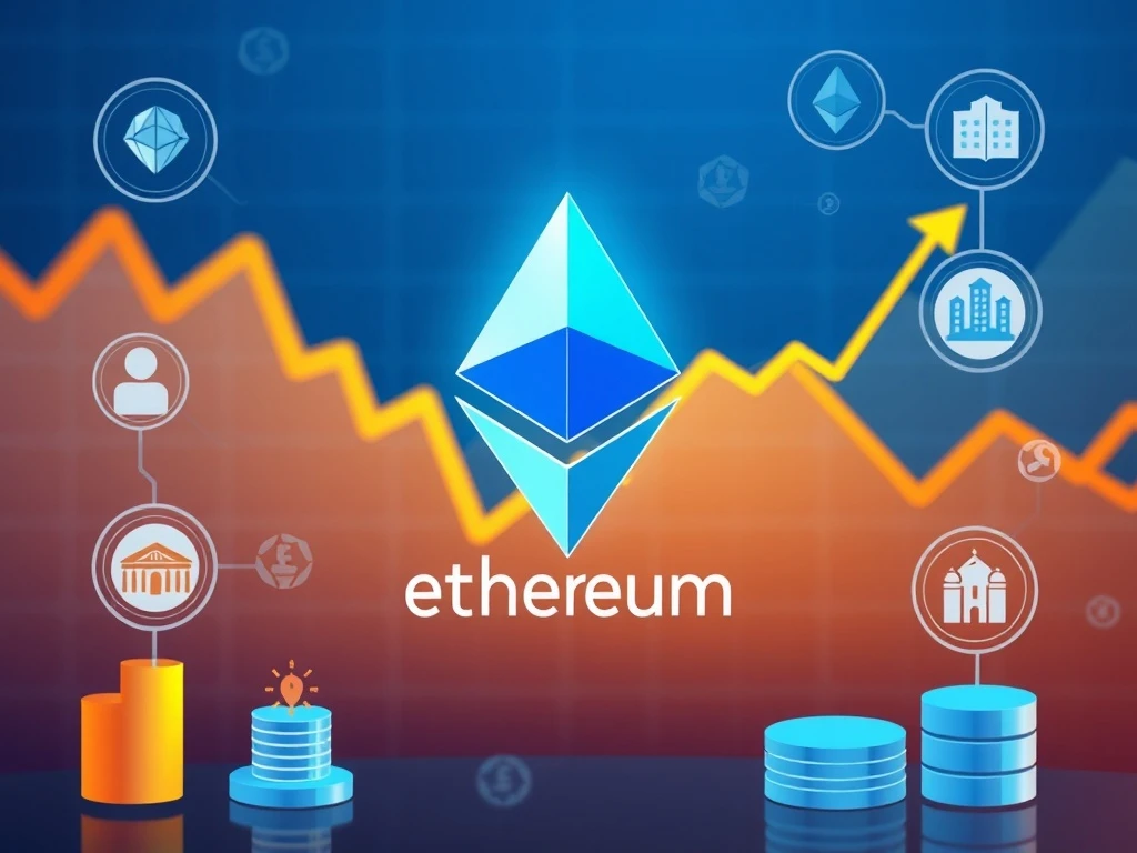 Ethereum ETF institutional investment analysis showing market dynamics and price movement