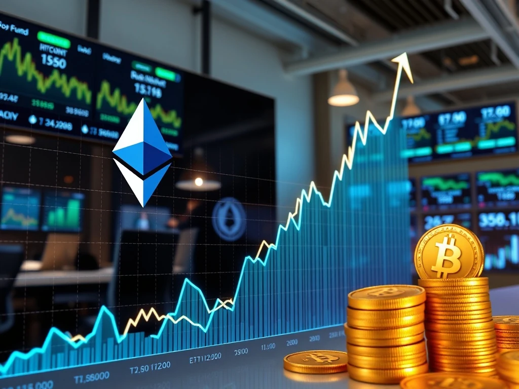 Institutional capital flowing into Ethereum ETFs showing investment migration from Bitcoin to yield-generating assets