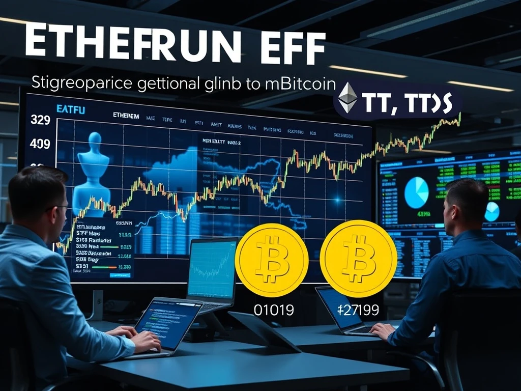 Ethereum ETFs outperforming Bitcoin with institutional investment growth chart