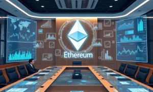 Ethereum institutional adoption analysis showing corporate investment trends and blockchain integration