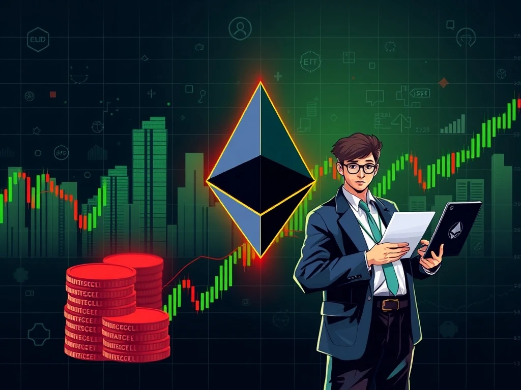Ethereum institutional investment growth contrasting with bearish options market sentiment