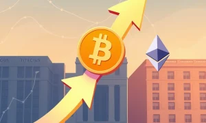 Institutional capital flowing from Bitcoin to Ethereum showing major crypto investment rotation