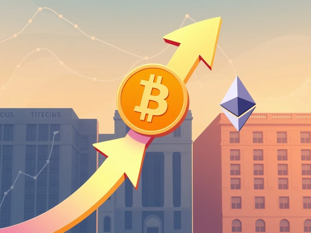 Institutional capital flowing from Bitcoin to Ethereum showing major crypto investment rotation