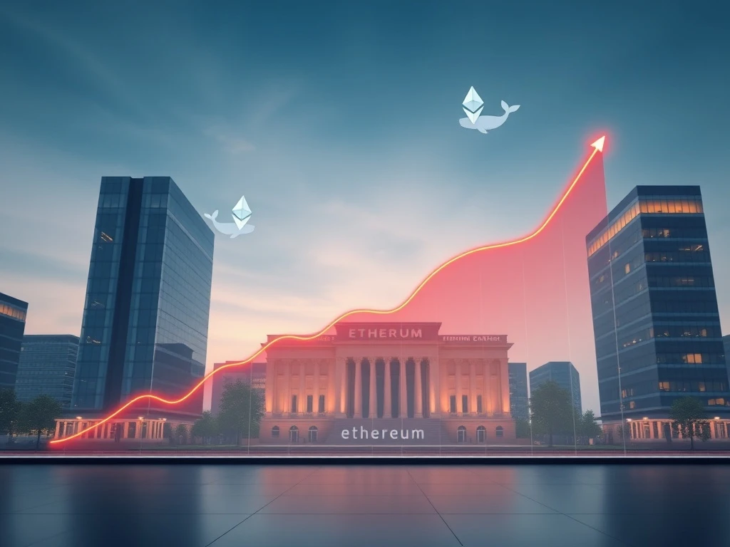Ethereum institutional demand driving cryptocurrency market transformation with charts and investment growth
