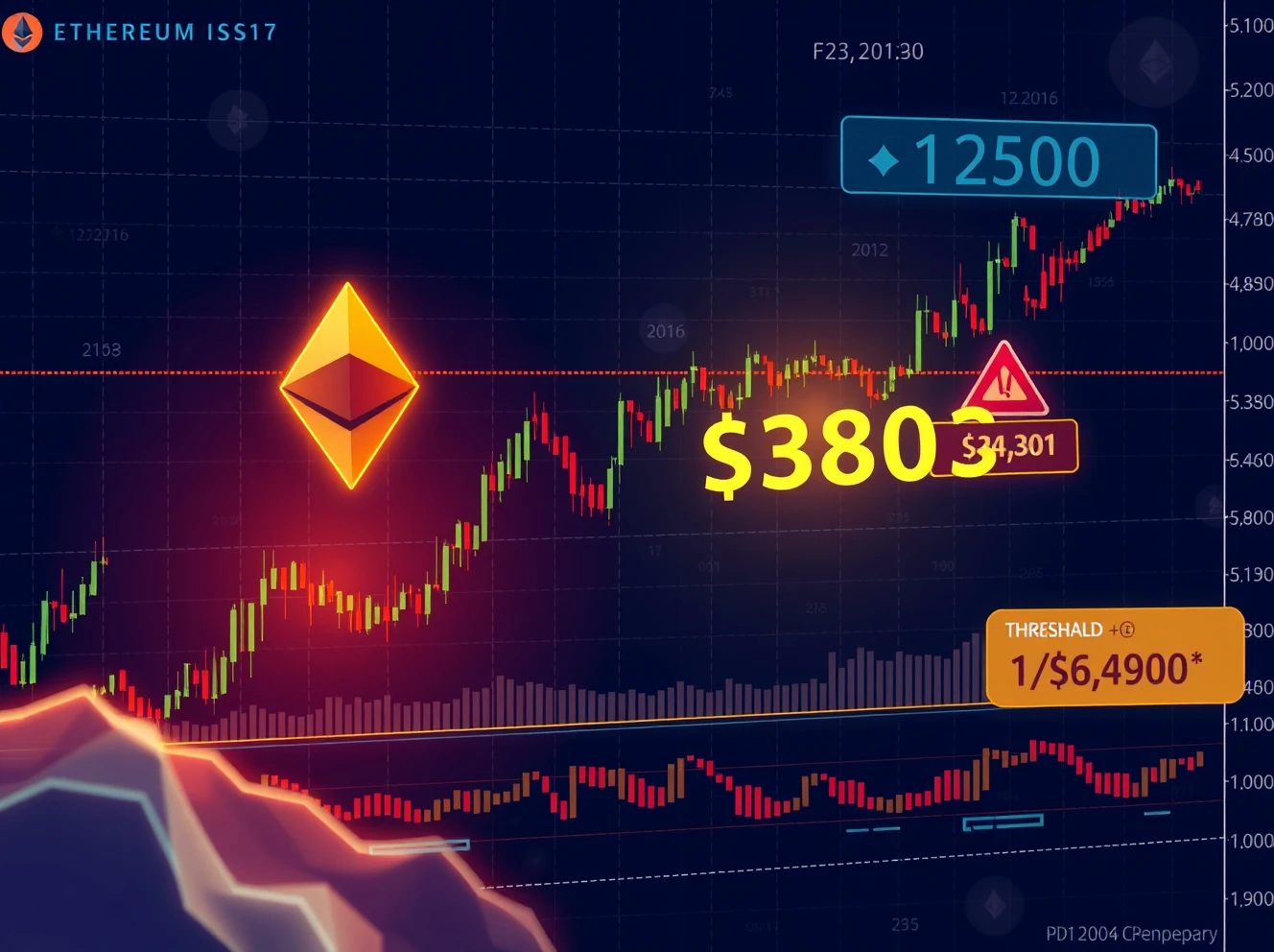 Ethereum liquidation risk analysis showing price threshold and market dynamics