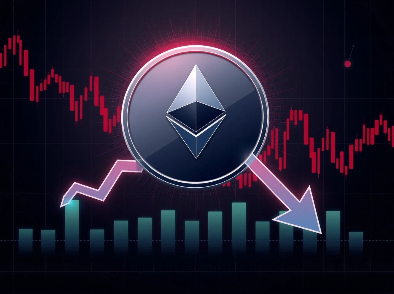 Ethereum long positions under pressure as trading volume collapses dramatically