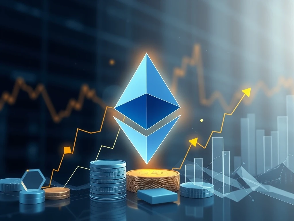 Ethereum news coverage showing market trends and investment analysis with cryptocurrency charts