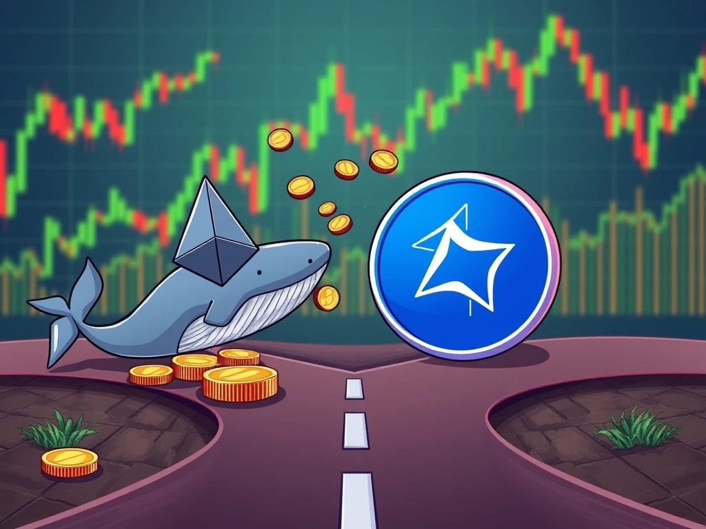 Ethereum news today showing whale transactions and Cardano at critical price crossroads