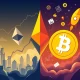 Ethereum price prediction comparison showing institutional growth versus meme coin potential
