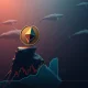 Ethereum price prediction showing potential decline to $3,500 support level with whale activity indicators