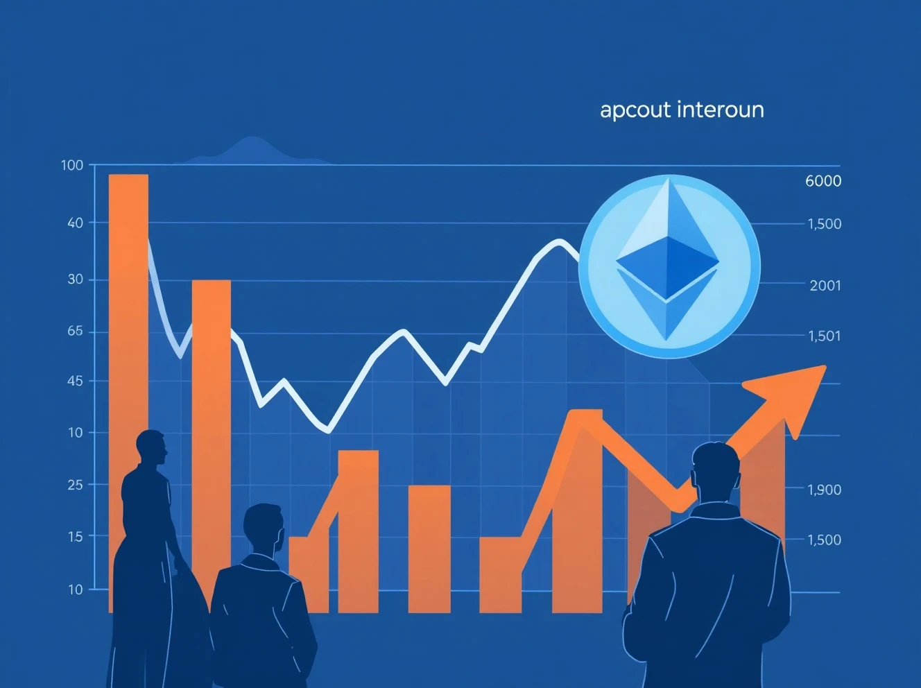 Ethereum revenue analysis showing price growth versus declining network income metrics
