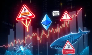 Ethereum short liquidation risk analysis showing price volatility and institutional movements